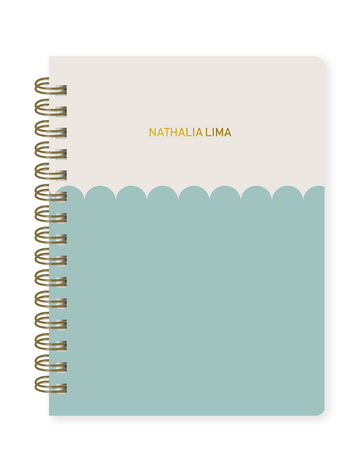 Caderno Wire-O Honey Aqua